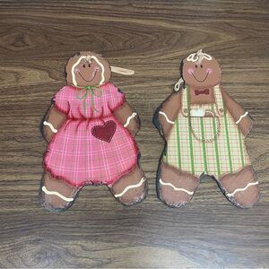 Darice ginger bread metal Slate Sign‎